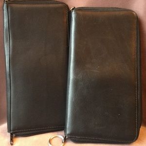 2 NEW Travel/Document/CC Leather Wallets